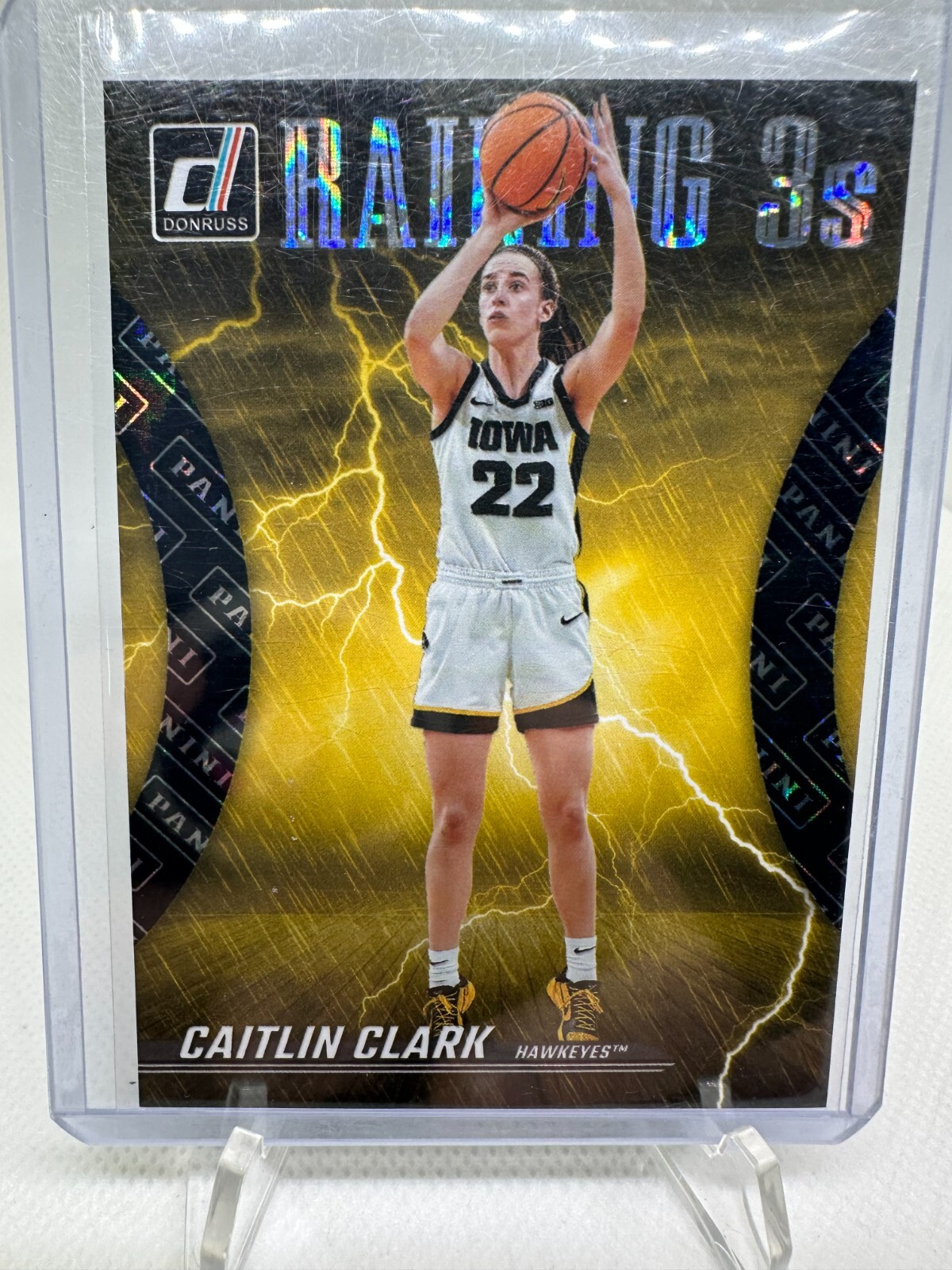 2024 Panini Caitlin Clark Reigning 3s R2 Black Basketball Card