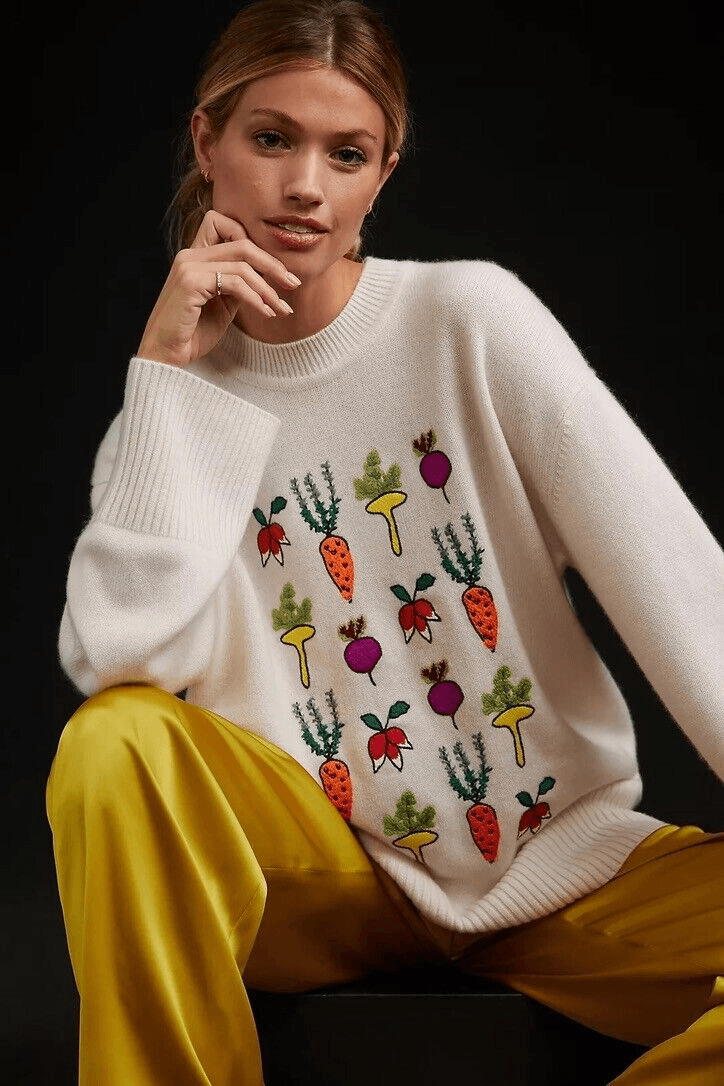 Anthropologie Kerri Rosenthal Cashmere Sweater Maggie Good Roots