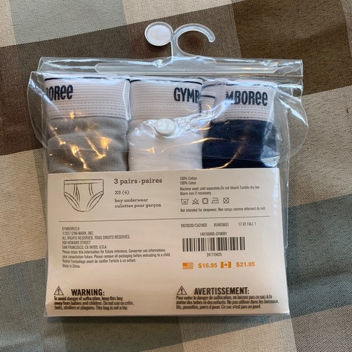 Gymboree Boys XS (size 4) Underwear 3 pack NWT - Picture 2 of 2