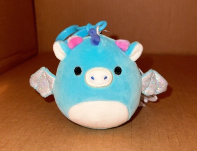 Squishmallow Clip-On Tatiana the Dragon PLUSH NEW