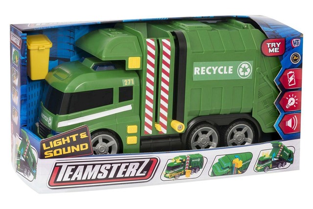 dickie garbage truck light and sound