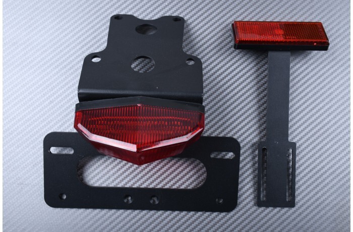 Support de plaque d'immatriculation Kawasaki D-Tracker 125 pour sorties urbaines