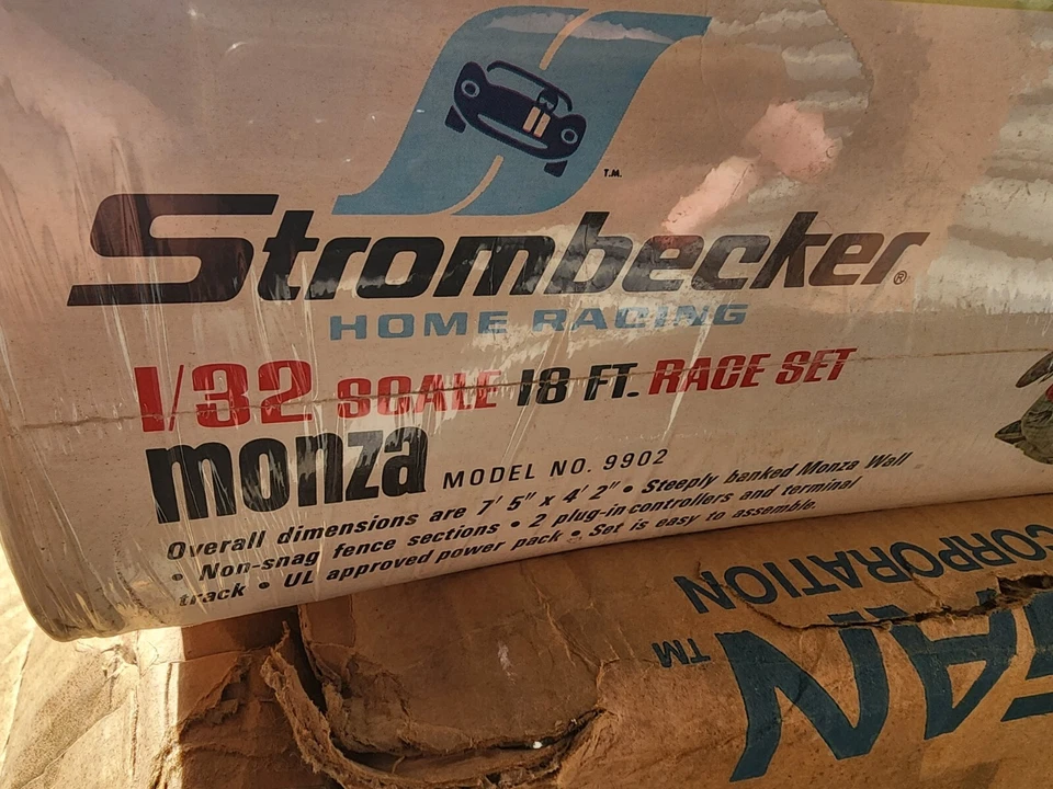 1/32 STROMBECKER MONZA SLOT CAR RACING SET VINTAGE RACE NUEVO EN CAJA Foto 2 de 4