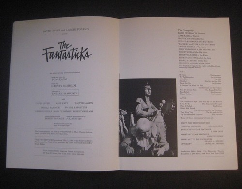 The Fantasticks Musical Program David Cryer Anne Kaye 1967 - Picture 5 of 11