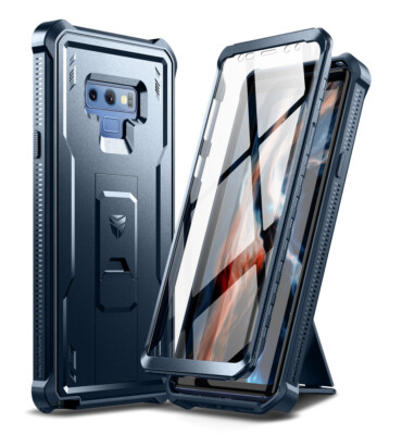 Dexnor Full Body Case for Samsung Galaxy Note 9 with Kickstand Screen Protector