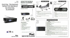 WHISTLER TRX-2 SCANNER OPERATING MANUAL + QUICK START GUIDE - 32LB PAPER