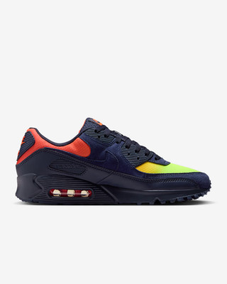 NIKE - 26cm ナイキ エアズーム 90 IT ネイビー レーザーオレンジ Nike Air Max 90 Men's Shoes in Lemon Venom/Hyper Crimson