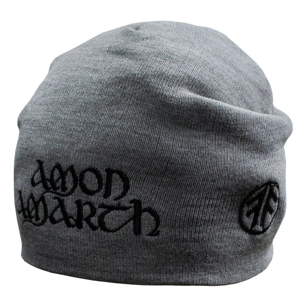 AMON AMARTH Men's gray knitted beanie hat with embroidered rock metal band logo
Opens in a new windo