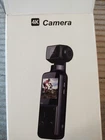 4K Body Camera with External Microphone Mini Video Audio Pocket Cam 270° Rotate