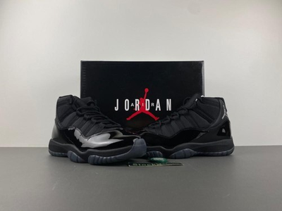 #ad Air Jordan 11 Cap and Gown Mesh amp; Patent Leather Upper Monochrome Black Design $229.00