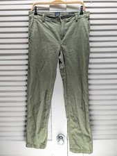 Gap Relaxed Girlfriend Chino Pants Olive Green Women  s Size 8 Casual Cotton