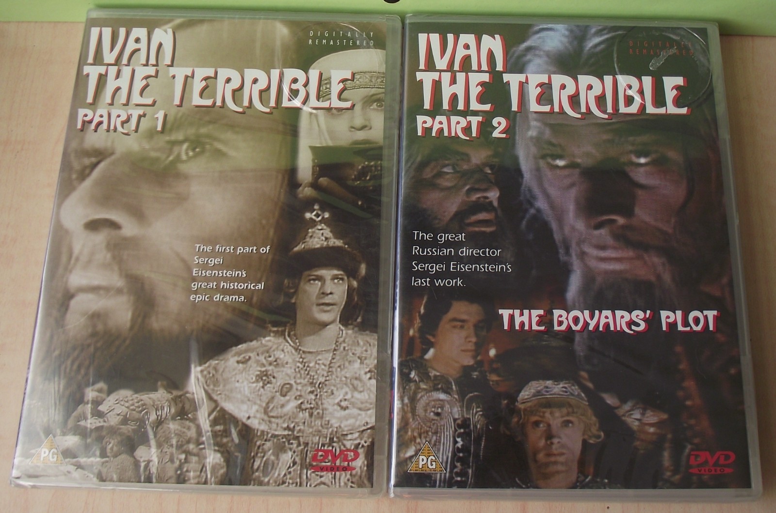 Ivan The Terrible - Part 1 & 2 (DVD, 2001) Eureka Sergei Eisenstein NEW/SEALED