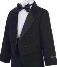 Boys Long Tail Black Tuxedo