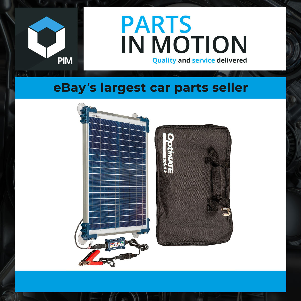 Optimate Solar Duo 20W 1.7A Charger/Optimiser Travel Kit