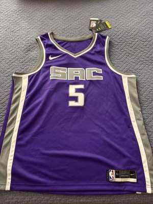 Men's Nike Swingman Sacramento Kings Purple De'Aaron Fox Jersey Size XL NWT