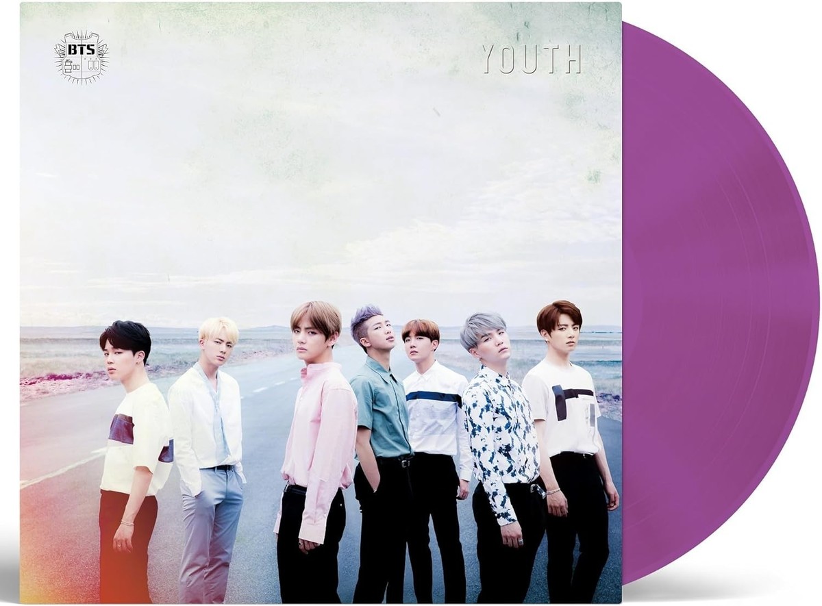 BTS YOUTH 2LP LIMITED EDITION CLEAR PURPLE VINYL JAPAN KPOP ALBUM