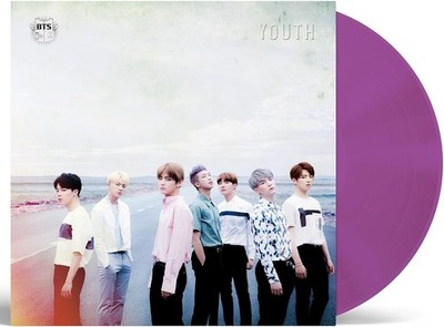 BTS グッズ YOUTH アルバム BTS YOUTH 2LP LIMITED EDITION CLEAR PURPLE VINYL JAPAN KPOP ALBUM
