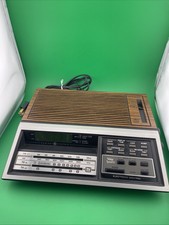 Vintage General Electric AM FM Weather TV Alarm Clock Radio Model 7-4687B