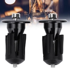 1pair Aluminum Alloy Black Bicycle Handle Bar End Cover Bike Bar End Plug22*42mm