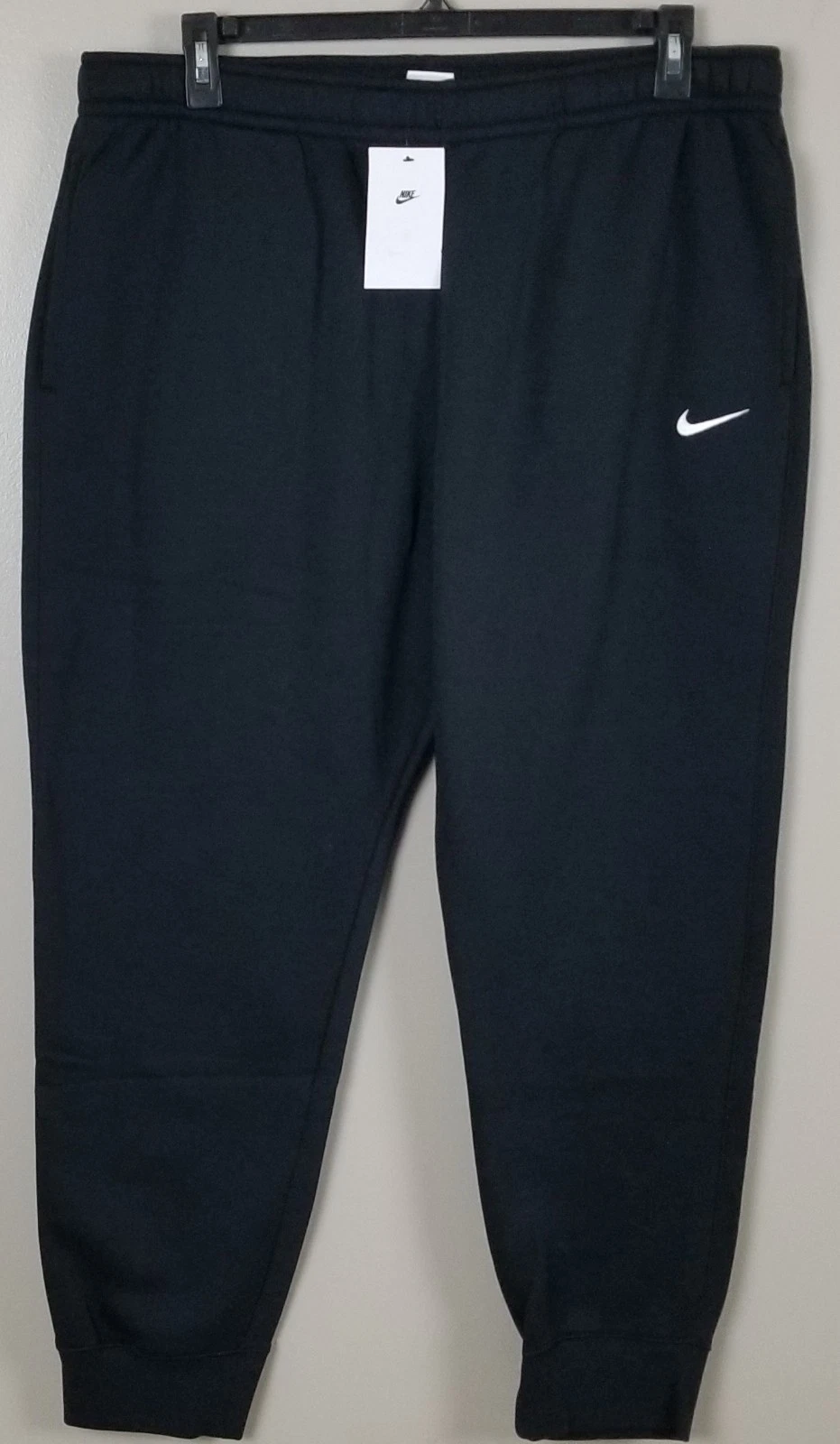 NIKE SPORTSWEAR FLEECE JOGGERS SWEATPANTS PANTS BLACK NEW CJ1616-010 (SIZE 2XL)