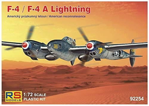 Модель RS Разведывательный самолет армии США F-4/F-4A Lightning 1943 года выпуска, модельный комплект 92254