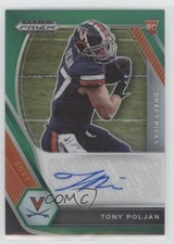 2021 Panini Prizm Draft Picks Green Tony Poljan #DPA-TOP Auto 0hf5