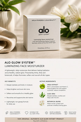 Alo Glow System Luminizing Face Moisturizer 2 fl oz 60 ml Full Size NIB Sealed