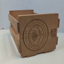 Vintage Napa Valley Wine Crate Wooden CD Compact Disc Storage Box Rustic Decor