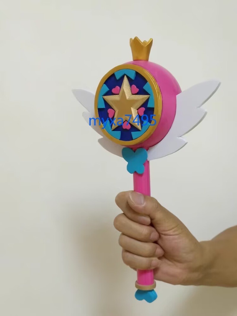 Varita Mágica Cosplay Estrella vs. las Fuerzas del Mal PVC Bastón Arma Cosplay Utilería Regalo