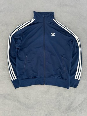 Adidas Originals Track Jacket Navy Blau 3 Stripes Vintage Y2K Größe L