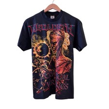 Vintage 90s Megadeth Cryptic Writings Tour Shirt Size Large Band REPRINT