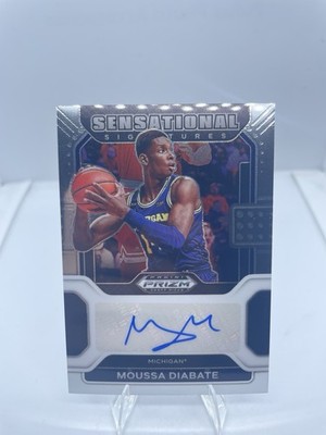 Panini Prizm Draft Picks Moussa Diabate Sensational Signatures Michigan Autogra 