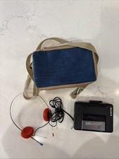 Sony Walkman Cassette Player WM-2011 w. MDR W3 Headphones. Player For Repair.
