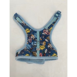 Bobs by Skechers Cat Harness Adjustable Blue Collar Mesh One Size