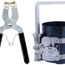 Engine Piston Ring Installer Removal Kit - Piston Ring Compressor 2 1/8" to 7" &