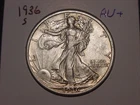 1936-S WALKING LIBERTY HALF AU + NICE BETTER DATE SHIPS FREE
