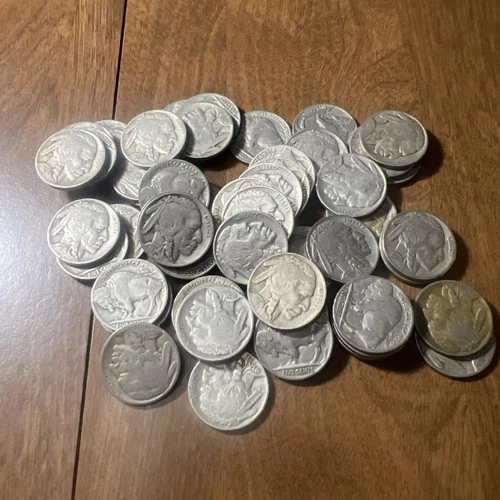 65 Full Date Buffalo Nickels Actual Coins. Good -Very Fine Condition 20’s & 30’s