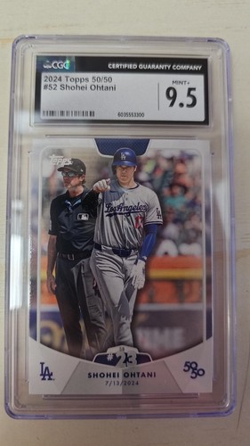 2024 Topps 50/50 #52 Shohei Ohtani LA Dodgers SB #23 CGC 9.5 Mint Plus