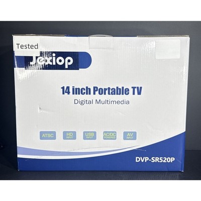 Jexiop 14'' Portable LED Digital TV Receiver USB Motorhome Camper Remote Battery
