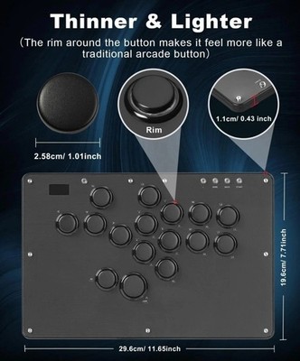 り*様 【ほぼ未使用】 COSMOX HautePad Useries U16レ COSMOX Gaming HautePad U Series U16 Black Leverless Controller