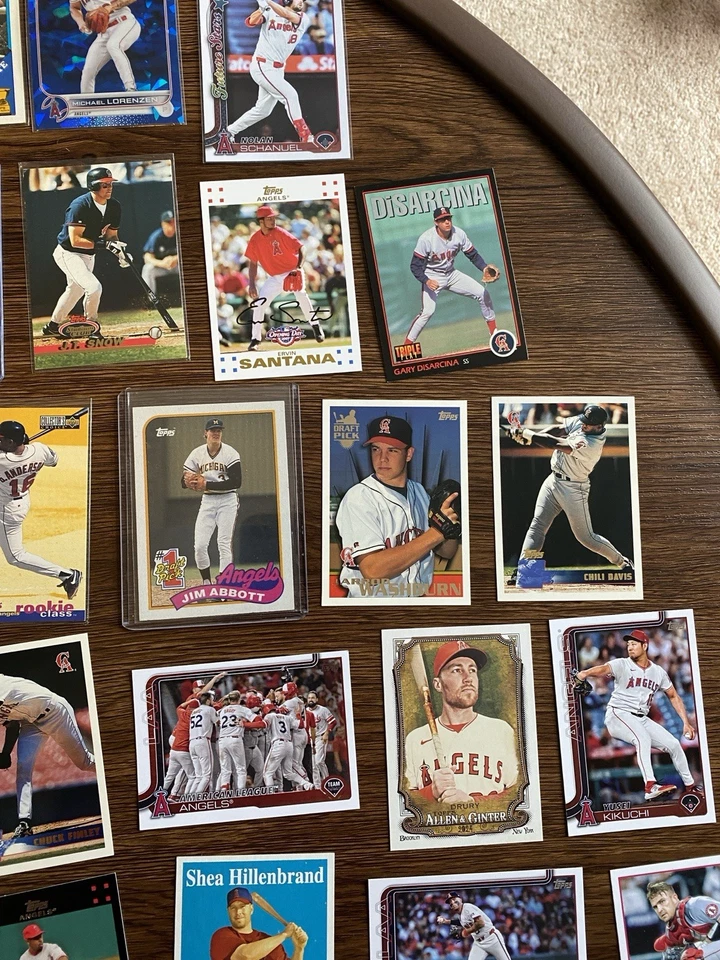 50 Card Los Angeles Angels Team Lot MLB Baseball Cards Bulk Stars Rookies Insert - Image 4 of 4