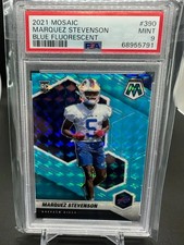 2021 Mosaic Marquez Stevenson Blue Fluorescent #2/15 - PSA 9