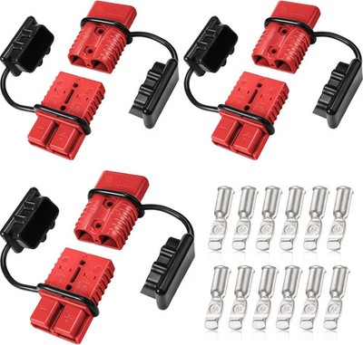 6 Pieces 2-4 Gauge 175A Battery Quick Connector 12-36V Disconnect Wire Harness P