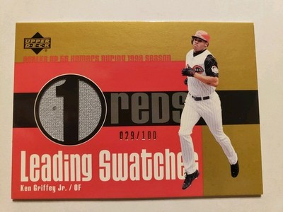 029/100 GOLD 2003 Upper Deck Leading Swatches Ken Griffey Jr #LS-KG1
