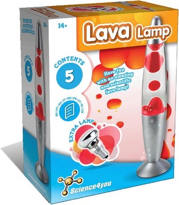 Science4you Lava-Lampe rot für Kinder ab 8 Jahren
