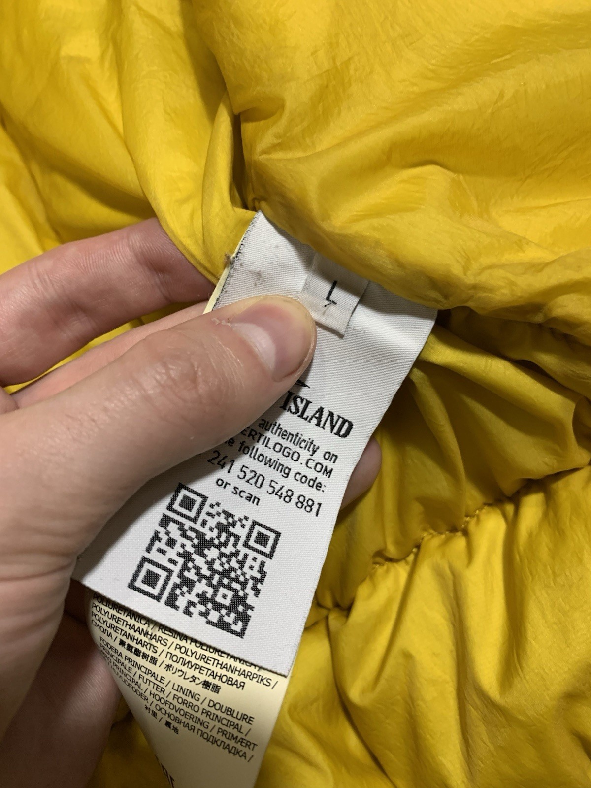 Stone Island Garment Dyed Crinkle Reps Down Jacket Size L-M image 18