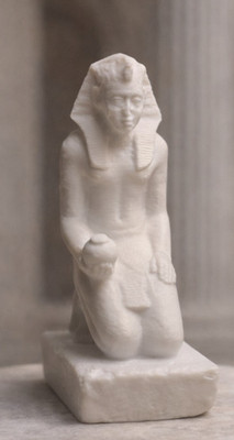 Kneeling Pharaoh Statue Egyptian Offering Kemet Art Artisan Made 2026
