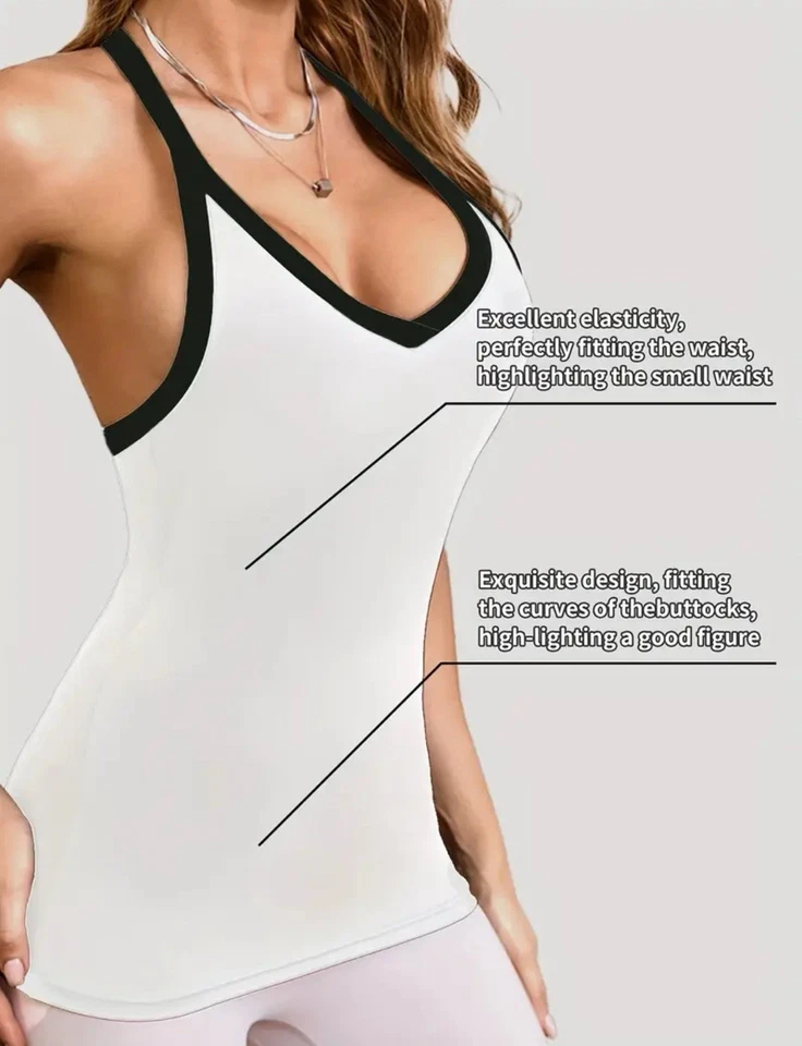 NEW, Spring-Summer -Contrast Color, 2-in-1, Built-In Padding, M fits more like L - Image 3 of 4