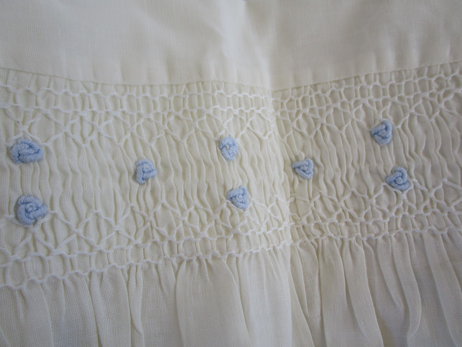 Shabby Chic FRENCH COUNTRY BED PILLOWS, LINEN/COTTON, SMOCKED POTTERY BARN DOWN