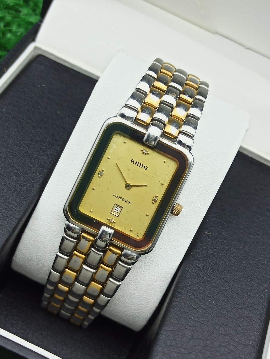 Iconic Rado Florence Classic Watch & Half-Gold Swiss Movement 80s